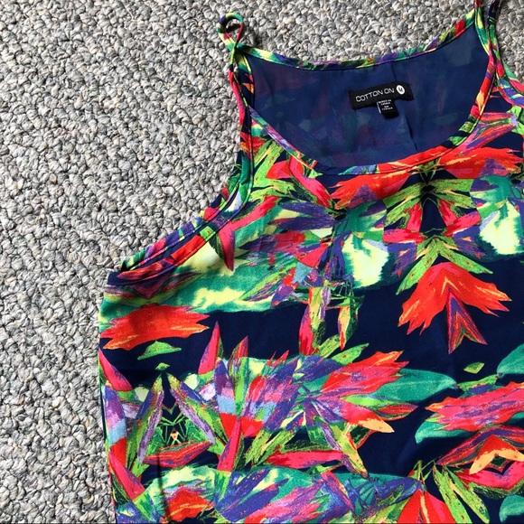 Colorful Abstract Printed Spaghetti Strap Dress - Picture 7 of 7